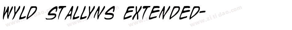 Wyld Stallyns Extended字体转换